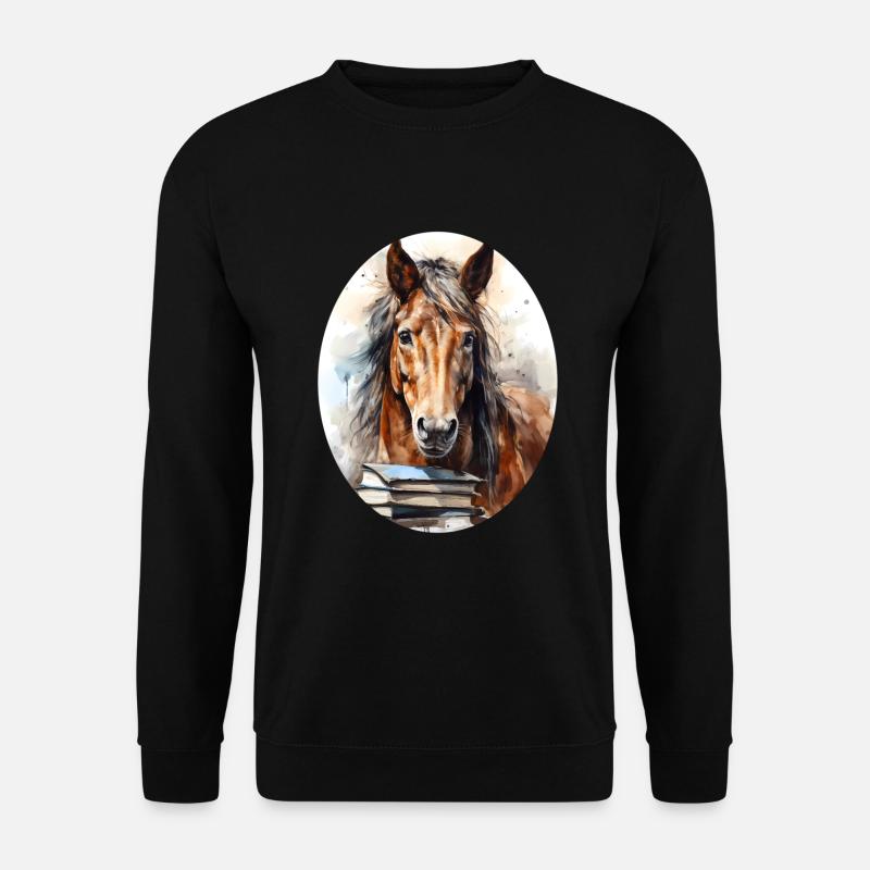 Pferd - Unisex Pullover - Schwarz