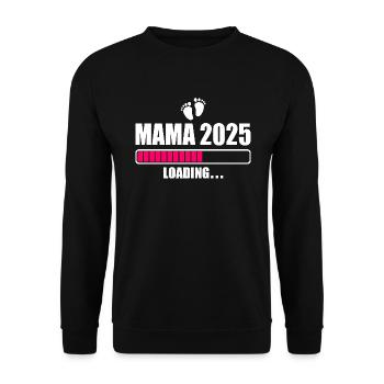 Mama 2025 - Unisex Pullover - Schwarz - Vorne - Alina (178cm) & Michal (187cm)