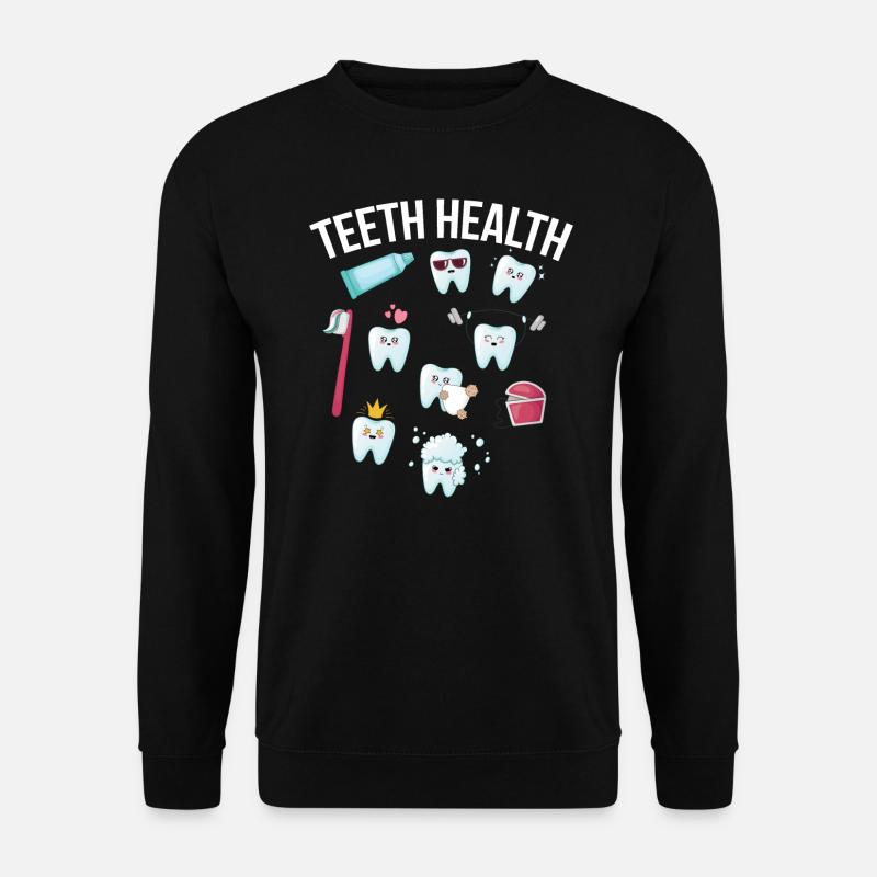 Zahn Zahnarzt gesunde Zähne Zahnheilkunde Geschenk - Unisex Pullover - Schwarz