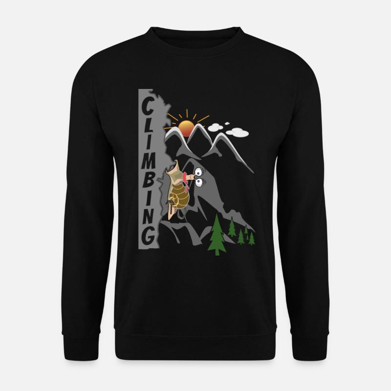 Climbing Climbing Mountaineering - Unisex Sweatshirt - black
