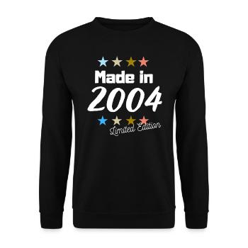 Fabriqué en 2004 Édition Limitée Vintage Anniversaire - Sweat-shirt Unisexe - noir - Devant - Alina (178cm) & Michal (187cm)