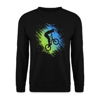 BMX Bike Stunt Bike Freestyle BMX Rider - Sweat-shirt Unisexe - noir - Devant - Alina (178cm) & Michal (187cm)