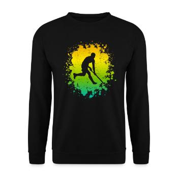 Field Hockey Players Young Hockey - Unisex Sweatshirt - black - Front - Alina (178cm) & Michal (187cm)