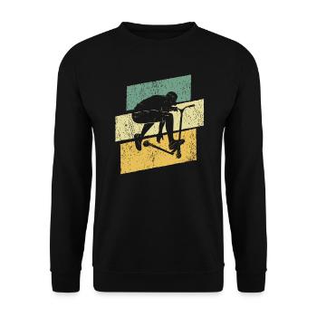 Scooter Tricks Scooter électrique Stunt Scooter - Sweat-shirt Unisexe - noir - Devant - Alina (178cm) & Michal (187cm)