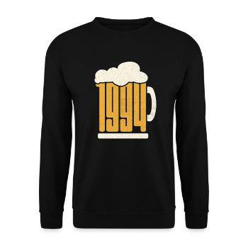 29. Geburtstag Biertrinker 29 Jahre Jahrgang 1994 - Unisex Pullover - Schwarz - Vorne - Alina (178cm) & Michal (187cm)
