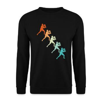 Padel Tennis Vintage Padel Player Padel - Unisex Sweatshirt - black - Front - Alina (178cm) & Michal (187cm)