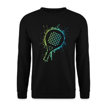 Padel Tennis Padeltennis Padelschläger Padel - Unisex Pullover - Schwarz - Vorne - Alina (178cm) & Michal (187cm)
