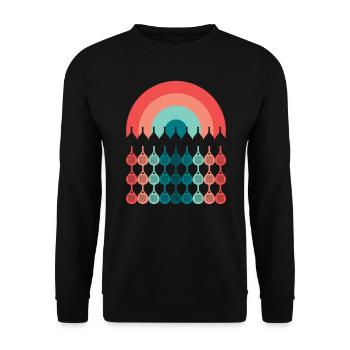Padel Tennis Padeltennis Retro Padelschläger Padel - Unisex Pullover - Schwarz - Vorne - Alina (178cm) & Michal (187cm)