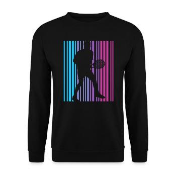 Joueur de tennis Club de tennis Joueur de tennis vintage - Sweat-shirt Unisexe - noir - Devant - Alina (178cm) & Michal (187cm)