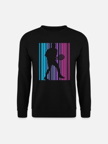 Tennis Spieler Tennisverein vintage Tennisspieler - Unisex Pullover - Schwarz