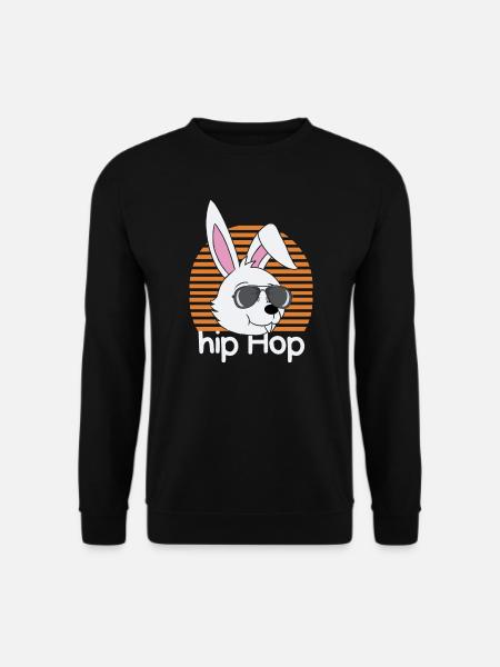 Lapin Hip Hop - Sweat-shirt Unisexe - noir