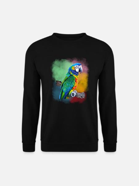 Papagei - Unisex Pullover - Schwarz