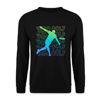 Disc Golf Disc Golf Disc Golfer Men - Unisex Sweatshirt - black - Front - Alina (178cm) & Michal (187cm)