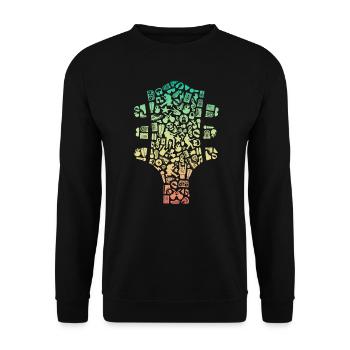 Bassiste, Bassiste, Guitare Basse, Guitare Basse - Sweat-shirt Unisexe - noir - Devant - Alina (178cm) & Michal (187cm)