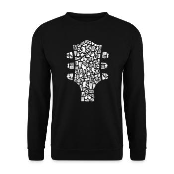 Bassiste, Bassiste, Guitare Basse, Guitare Basse - Sweat-shirt Unisexe - noir - Devant - Alina (178cm) & Michal (187cm)