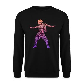 Breakdance Breakdancer Femmes Filles Breakdance - Sweat-shirt Unisexe - noir - Devant - Alina (178cm) & Michal (187cm)
