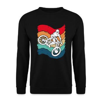 VTT VTT Cycliste Hommes VTT - Sweat-shirt Unisexe - noir - Devant - Alina (178cm) & Michal (187cm)