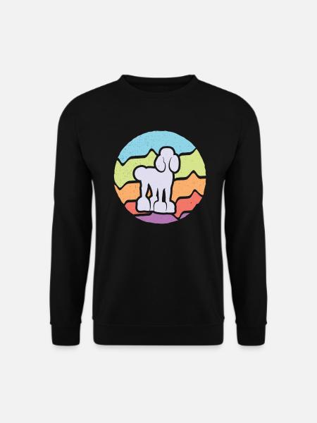 Pudel Mama Hunde Besitzerin Mädchen Hund Pudel - Unisex Pullover - Schwarz