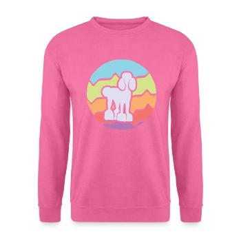 Pudel Mama Hunde Besitzerin Mädchen Hund Pudel - Unisex Pullover - Pink - Vorne