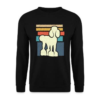 Pudel Liebhaber Hunde Besitzer Jungen Hund Pudel - Unisex Pullover - Schwarz - Vorne - Alina (178cm) & Michal (187cm)