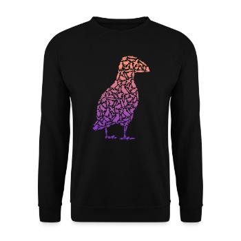 Puffin Puffin Ladies Puffin - Unisex Sweatshirt - black - Front - Alina (178cm) & Michal (187cm)
