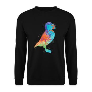 Puffin Puffin Children Puffin - Unisex Sweatshirt - black - Front - Alina (178cm) & Michal (187cm)