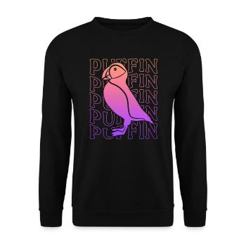 Puffin Girl Puffins Women's Puffin - Unisex Sweatshirt - black - Front - Alina (178cm) & Michal (187cm)