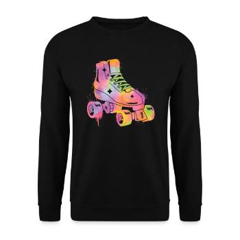 Patinage à roulettes Patins à roulettes Femmes Filles Patins à roulettes - Sweat-shirt Unisexe - noir - Devant - Alina (178cm) & Michal (187cm)