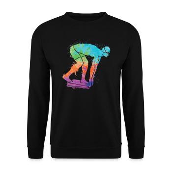 Natation Nageurs Filles Garçons Enfants Natation - Sweat-shirt Unisexe - noir - Devant - Alina (178cm) & Michal (187cm)