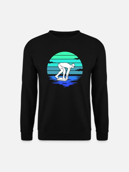 Schwimmer Schwimmsport Herren Schwimm Jungen - Unisex Pullover - Schwarz