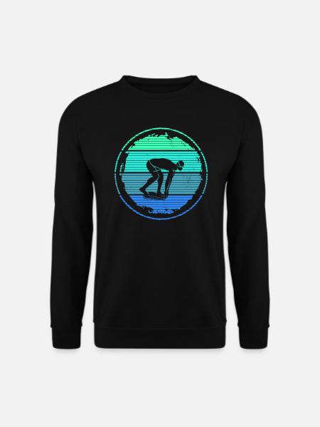 Schwimmer Schwimmen Schwimmsport Schwimm Herren - Unisex Pullover - Schwarz