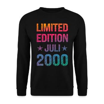 Limited Edition Birthday Party Vintage 2000 - Unisex Sweatshirt - black - Front - Alina (178cm) & Michal (187cm)