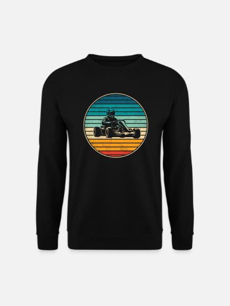 Go-Kart Karts Motorsport Herren Kart Rennen Jungen - Unisex Pullover - Schwarz