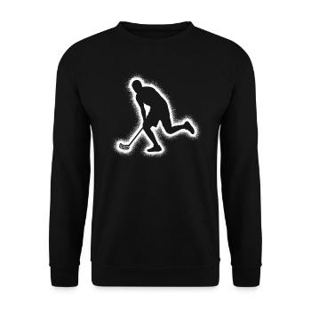 Floorball Floorball Salibandy Homme Innebandy - Sweat-shirt Unisexe - noir - Devant - Alina (178cm) & Michal (187cm)