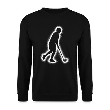 Floorball Floorball Innebandy Enfant Hockey Homme - Sweat-shirt Unisexe - noir - Devant - Alina (178cm) & Michal (187cm)