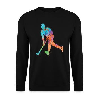 Joueurs de hockey Hockey sur gazon Enfants Hockey Garçons - Sweat-shirt Unisexe - noir - Devant - Alina (178cm) & Michal (187cm)