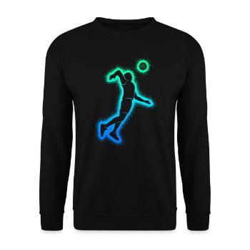 Volley-ball Joueurs de volley-ball Hommes Joueurs de volley-ball - Sweat-shirt Unisexe - noir - Devant - Alina (178cm) & Michal (187cm)