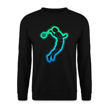 Badminton Badminton Joueurs Hommes Badminton Garçons - Sweat-shirt Unisexe - noir - Devant - Alina (178cm) & Michal (187cm)