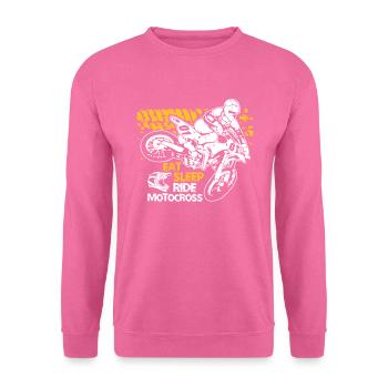 Eat Sleep Ride Motocross - Unisex Pullover - Pink - Vorne