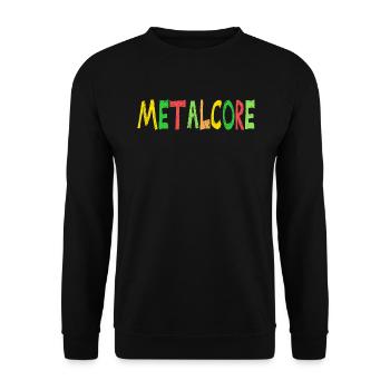 Metalcore Niedliche Farben Sarkastischer Metal - Unisex Pullover - Schwarz - Vorne - Alina (178cm) & Michal (187cm)