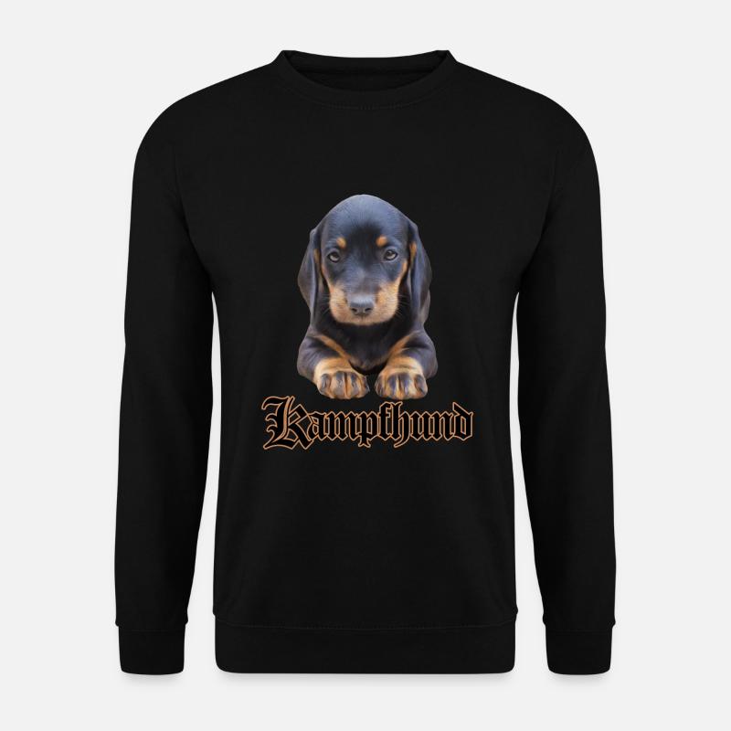 Dackel Kampfhund - Unisex Pullover - Schwarz