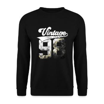 28E ANNIVERSAIRE MILLÉSIME 1998 - Sweat-shirt Unisexe - noir - Devant - Alina (178cm) & Michal (187cm)