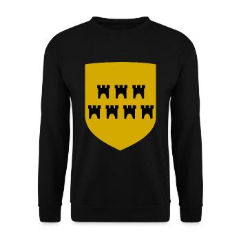 The Transylvanian Saxons - Unisex Sweatshirt - black - Front - Alina (178cm) & Michal (187cm)
