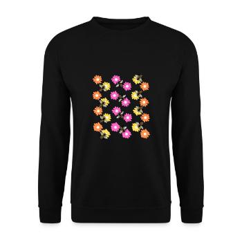 Fleurs d'abeille idée de cadeau - Sweat-shirt Unisexe - noir - Devant - Alina (178cm) & Michal (187cm)