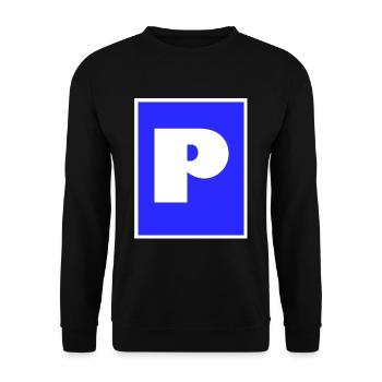 Ma place de parking - Sweat-shirt Unisexe - noir - Devant - Alina (178cm) & Michal (187cm)