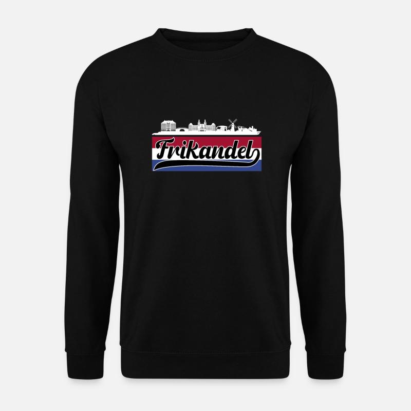 Frikandel mit Holland Flagge - Unisex Pullover - Schwarz