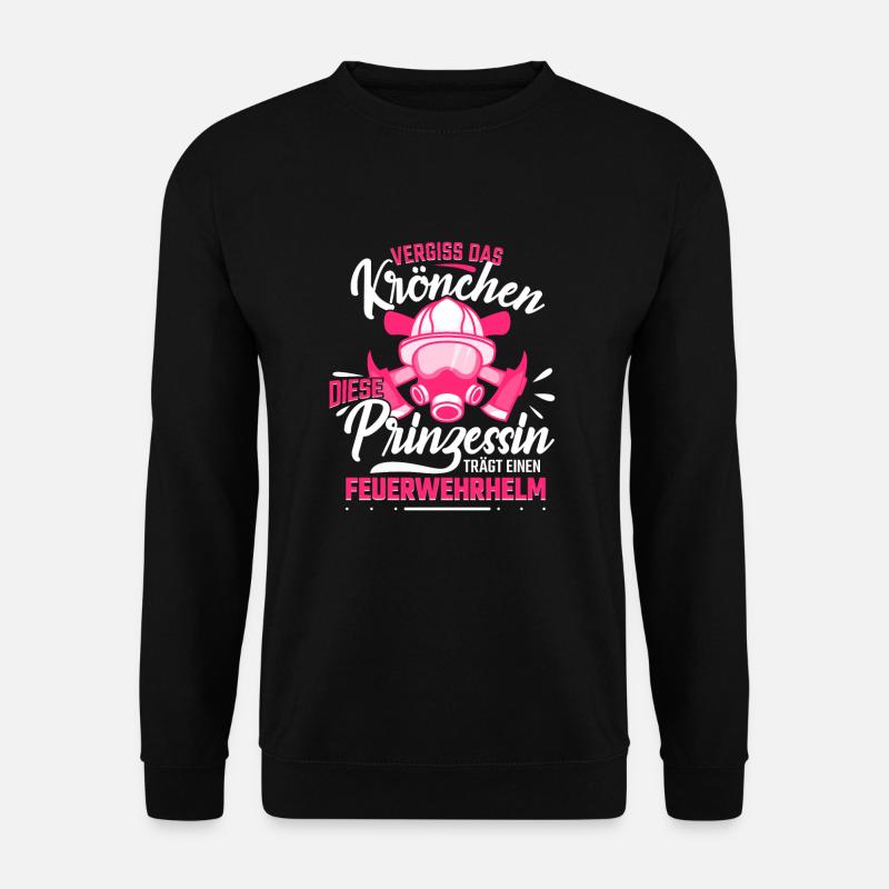 Pompier cadeau pompiers - Sweat-shirt Unisexe - noir