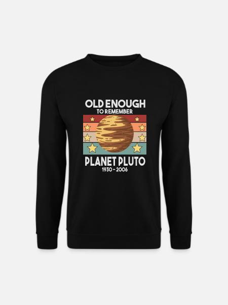 Pluto Vintage Planet Pluto Pluto Day Pluto-Tag - Unisex Pullover - Schwarz