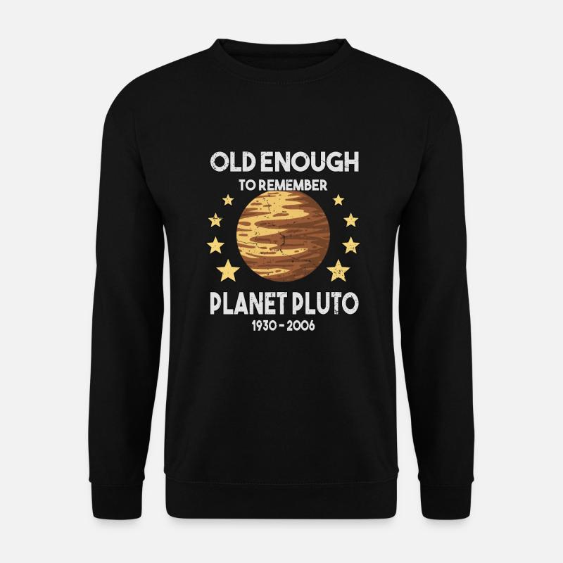 Pluto Planet Pluto Pluto Day Pluto-Tag Sterne - Unisex Pullover - Schwarz