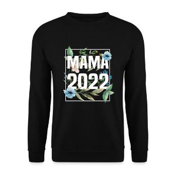 Werdende Mama 2022 Schwangerschaft Geburt Baby - Unisex Pullover - Schwarz - Vorne - Alina (178cm) & Michal (187cm)